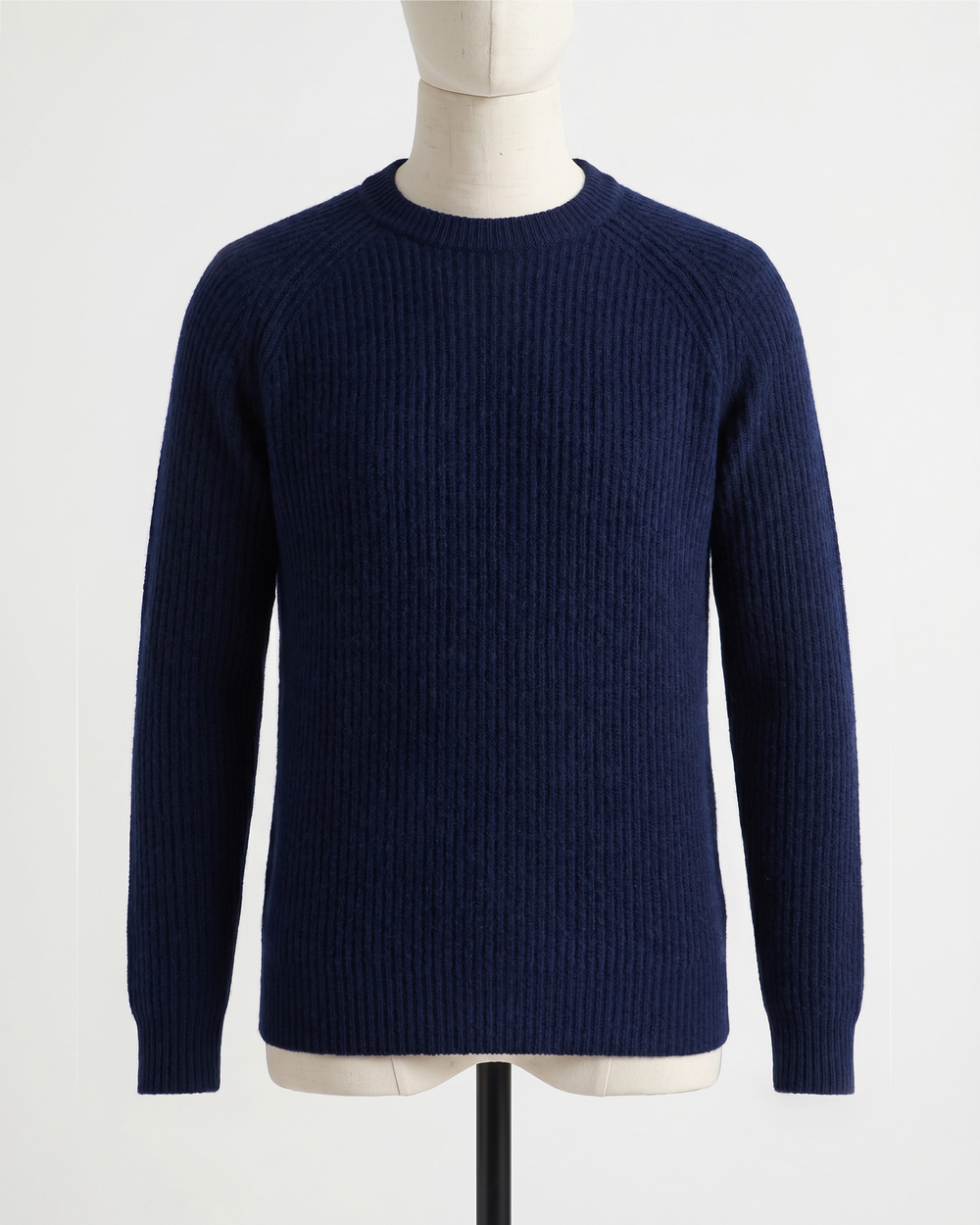 Mongolian Cashmere Fisherman Crewneck Sweater